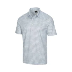 Greg Norman ML75 Microlux Iron Print Polo -Cheap The Tee Crest Store greg norman ml75 microlux iron print polo shark grey 01 79575.1644349993