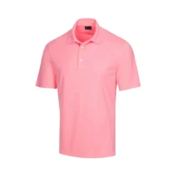 Greg Norman Protek ML75 Microlux Embossed Polo -Cheap The Tee Crest Store greg norman protek ml75 microlux embossed polo cool coral 01 62656.1673900883