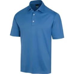 Greg Norman Protek ML75 Microlux Embossed Polo -Cheap The Tee Crest Store greg norman protek ml75 microlux embossed polo malibu blue 01 78634.1673899681