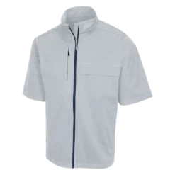 Greg Norman Weatherknit Short Sleeve Full-Zip Jacket -Cheap The Tee Crest Store greg norman weatherknit short sleeve full zip jacket shark grey 01 50477.1642695382