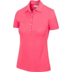 Greg Norman Women's Freedom Micro Pique Short Sleeve Polo -Cheap The Tee Crest Store greg norman womens freedom micro pique short sleeve polo field poppy 01 35270.1659043413