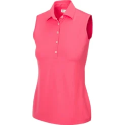 Greg Norman Women's Freedom Micro Pique Sleeveless Polo -Cheap The Tee Crest Store greg norman womens freedom micro pique sleeveless polo field poppy 01 89087.1659043420