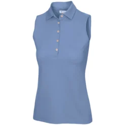 Greg Norman Women's Freedom Micro Pique Sleeveless Polo -Cheap The Tee Crest Store greg norman womens freedom micro pique sleeveless polo sweet iris 01 91562.1659043420
