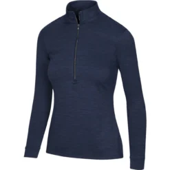Greg Norman Women's Utility 1/2 Zip Mock -Cheap The Tee Crest Store greg norman womens utility 1 2 zip mock navy heather 01 27791.1671482619