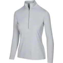 Greg Norman Women's Utility 1/2 Zip Mock -Cheap The Tee Crest Store greg norman womens utility 1 2 zip mock shark grey heather 01 21378.1671482557