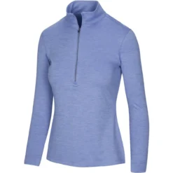 Greg Norman Women's Utility 1/2 Zip Mock -Cheap The Tee Crest Store greg norman womens utility 1 2 zip mock sweet iris heather 01 28296.1671482570