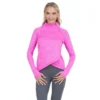 IBKUL Asymmetrical Zip Pullover -Cheap The Tee Crest Store ibkul asymmetrical zip pullover hot pink 01 89051.1676591045