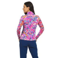 IBKUL Aubrey Print Long Sleeve Mock Neck 5 IBKUL Aubrey Print Long Sleeve Mock Neck -Cheap The Tee Crest Store ibkul aubrey print long sleeve mock neck plum multi 02 08980.1676590206
