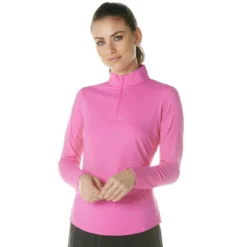 IBKUL Solid Long Sleeve Mock 8 IBKUL Solid Long Sleeve Mock -Cheap The Tee Crest Store ibkul solid long sleeve mock hot pink 01 96135.1633113437