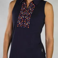 Jofit Cutaway Embroidery Polo - Midnight