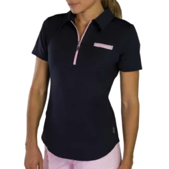 Jofit Grosgrain Pocket Polo - Midnight