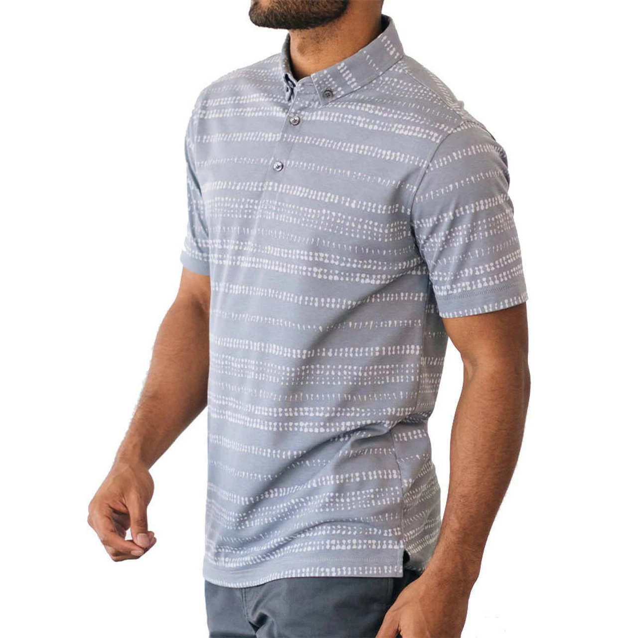 Linksoul Batik Stripe Oxford Polo 18 Linksoul Batik Stripe Oxford Polo - Image 16