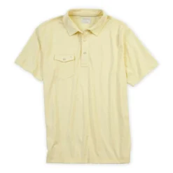 Linksoul Coast Highway Classic Knit Polo -Cheap The Tee Crest Store linksoul coast highway classic knit polo light yellow 01 86084.1659043121