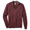Linksoul Cotton-Cashmere 1/4 Zip Sweater -Cheap The Tee Crest Store linksoul cotton cashmere 1 4 zip sweater bordeaux heather 01 75501.1632855608