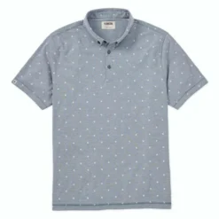 Linksoul Micro Fern Print Oxford Polo -Cheap The Tee Crest Store linksoul micro fern print oxford polo river 01 86090.1676594322
