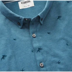 Linksoul Songbird Print Anza Shirt -Cheap The Tee Crest Store linksoul songbird print anza shirt river 02 44116.1676593551