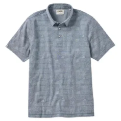 Linksoul Wave Print Oxford Polo