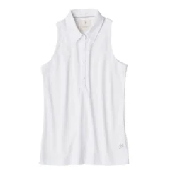 Linksoul Women's Cotton Sleeveless Polo -Cheap The Tee Crest Store linksoul womens cotton sleeveless polo white 01 43398.1633458737