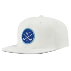 Mizuno Crossed Clubs Snapback Hat -Cheap The Tee Crest Store mizuno crossed clubs snapback hat white 01 45000.1673903341