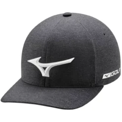 Mizuno Tour Delta Fitted Hat -Cheap The Tee Crest Store mizuno tour delta fitted hat heathered charcoal 01 58365.1636983918