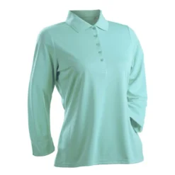 Nancy Lopez Luster 3/4 Sleeve Polo