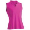 Nancy Lopez Luster Sleeveless Polo -Cheap The Tee Crest Store nancy lopez luster sleeveless polo hot pink 01 72728.1633466644