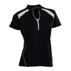 Nancy Lopez Sporty Short Sleeve Polo -Cheap The Tee Crest Store nancy lopez sporty short sleeve polo black white 01 37609.1633465913