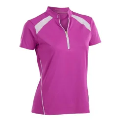 Nancy Lopez Sporty Short Sleeve Polo -Cheap The Tee Crest Store nancy lopez sporty short sleeve polo hot pink white 01 32736.1633465913