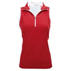 Nancy Lopez Zone Sleeveless Polo -Cheap The Tee Crest Store nancy lopez zone sleeveless polo cherry 01 24470.1648053527