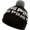 Ping Logo Bobble Beanie -Cheap The Tee Crest Store ping logo bobble beanie black white 01 33522.1643119936