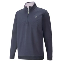 Puma Arnold Palmer Cloudspun Castle 1/4 Zip -Cheap The Tee Crest Store puma arnold palmer cloudspun castle 1 4 zip navy blazer heather 01 08669.1660846723