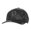 Puma Camo Pattern P Snapback Hat -Cheap The Tee Crest Store puma camo pattern p snapback hat black 01 68018.1662670407