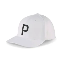 Puma P Hat -Cheap The Tee Crest Store puma p hat white glow black 01 69985.1678809183