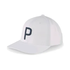 Puma P Hat -Cheap The Tee Crest Store puma p hat white glow navy blazer 01 78236.1678809186