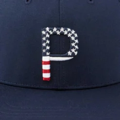 Puma Pars & Stripes P Snapback Hat -Cheap The Tee Crest Store puma pars and stripes p snapback hat navy blazer 04 52017.1645027105