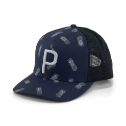 Puma Pineapple Trucker P Hat -Cheap The Tee Crest Store puma pineapple trucker p hat navy blazer flat light gray 01 48947.1678814880