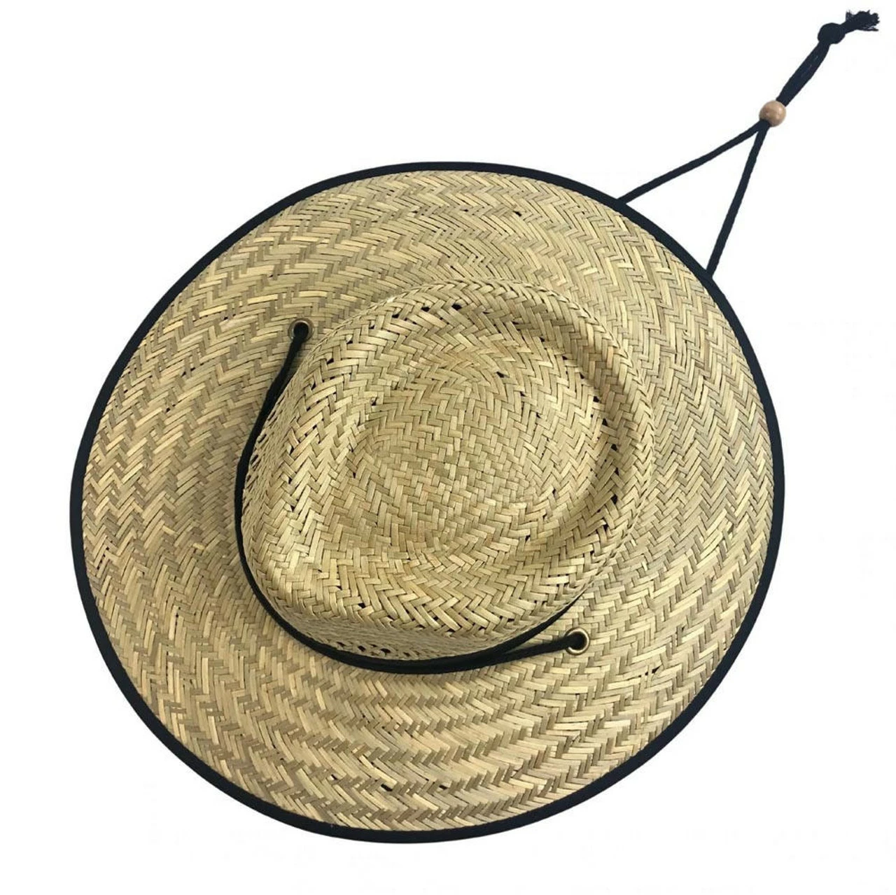 San Diego Hat Company Rush Straw Lifeguard Hat With Adjustable Chin Cord 4 San Diego Hat Company Rush Straw Lifeguard Hat With Adjustable Chin Cord - Image 2