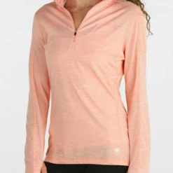 Straight Down Women's Megan Quarter Zip -Cheap The Tee Crest Store straight down womens megan quarter zip blush 01 96723.1633115599