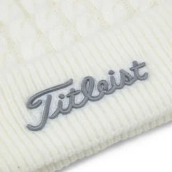 Titleist Cable Knit Pom Pom Beanie -Cheap The Tee Crest Store titleist cable knit pom pom beanie white gray 03 46375.1636747906