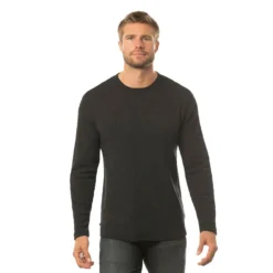 Travis Mathew Cloud Waffle Crew -Cheap The Tee Crest Store travis mathew cloud waffle crew charcoal 01 89697.1671651180