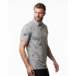 Travis Mathew Ice Breaker Polo 7 Travis Mathew Ice Breaker Polo -Cheap The Tee Crest Store travis mathew ice breaker polo heather medium grey 02 24297.1671484349