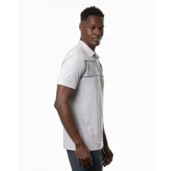 Travis Mathew Make Camp Polo -Cheap The Tee Crest Store travis mathew make camp polo heather light grey 02 15324.1676584133