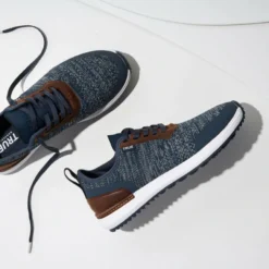 True Men's Lux Knit Golf Shoes - Heathered Navy -Cheap The Tee Crest Store true lux knit golf shoes heathered navy 02 42873.1631733453